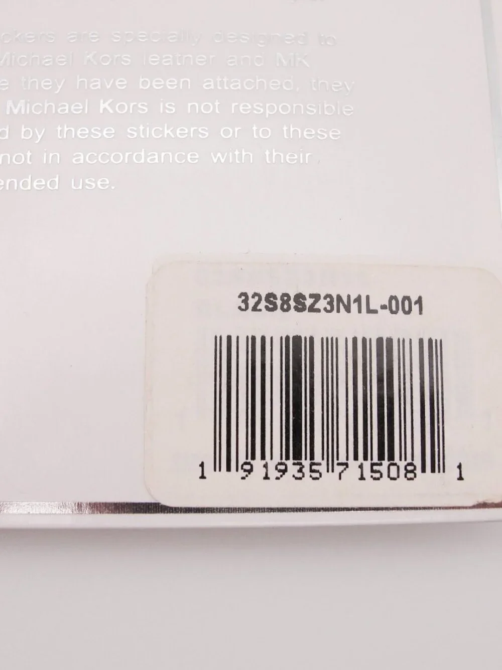 Michael Kors Black Phone Pocket Sticker